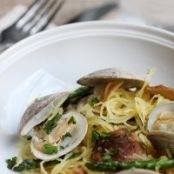 Grilled Clams w/ Veggies -n- Linguini