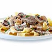 Creamy PHILLY Beef Stroganoff
