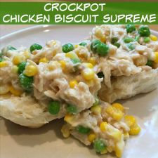 Crockpot Chicken Biscuit Supreme