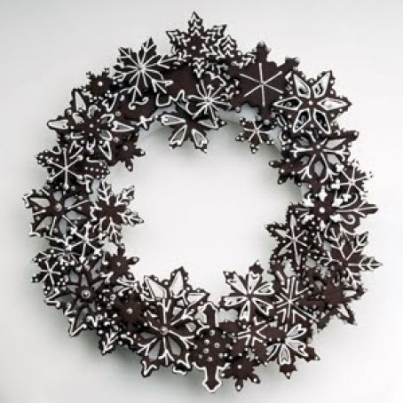 Cookie Snowflake Wreath
