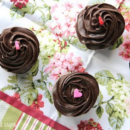 Chocolate Cupcakes with Fudge Frosting