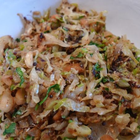 Cabbage: Coconut Shredded Cabbage
