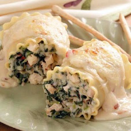 Chicken Lasagna Rolls Recipe