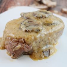 Garlic Butter & Mushrooms Baked Pork Chop Recipe