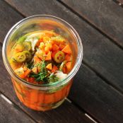 Pickled Carrots with Dill and Serrano