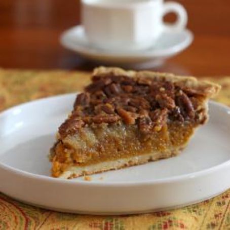 Pumpkin Pecan Pie