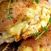 Cheese & Potato Stuffed Pork Chops