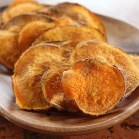 Snacks, Healthy: Baked Sweet Potato Chips
