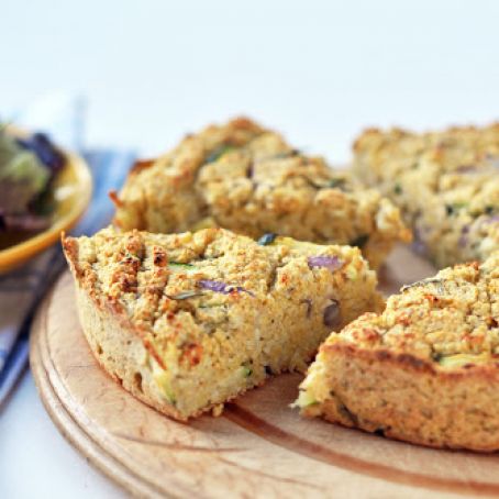 Chickpea cauliflower quiche