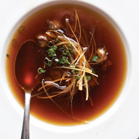 Ochsenschwanzsuppe (Oxtail Consommé)