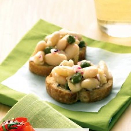 White-Bean and Caper Crostini