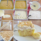 Banana Pudding Poke Cake