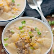 Cheesy Italian Sausage Potato Chowder