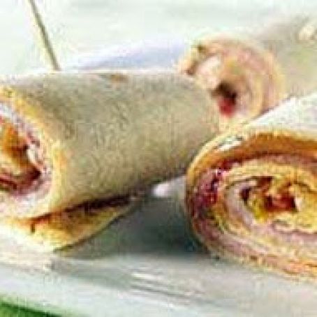 Smoked Ham and Pineapple Salsa Roll-Ups