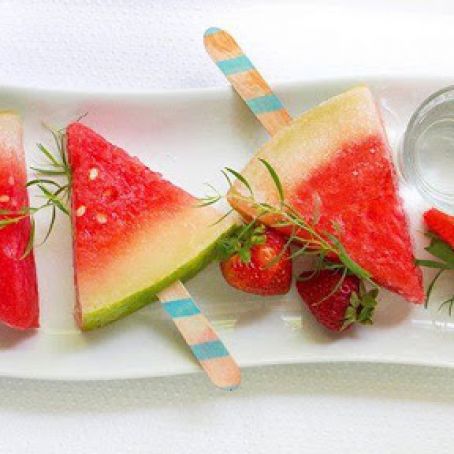 Watermelon Daiquiri Freezer Pops