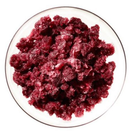 Grape-Black Currant Granita