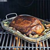 Deviled Pork Loin with Grilled Potatoes & Onions