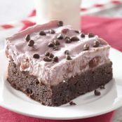 Cherries and Berries Frozen Brownie Dessert