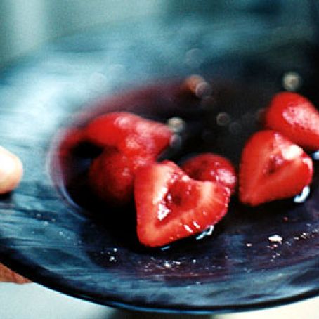 Strawberries in Red Wine