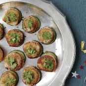 Seared Scallops with Cucumber and Jalapeño