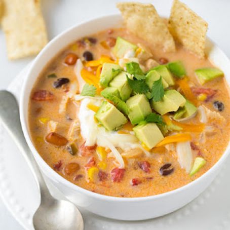 Creamy Chicken Tortilla Soup