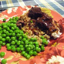 Beef Stew with Dark Brown Gravy - Slow Cooker