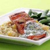 Cashew Salmon with Apricot Couscous