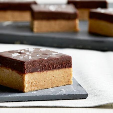 Peaut Butter Bars with Salted Chocolate Ganache