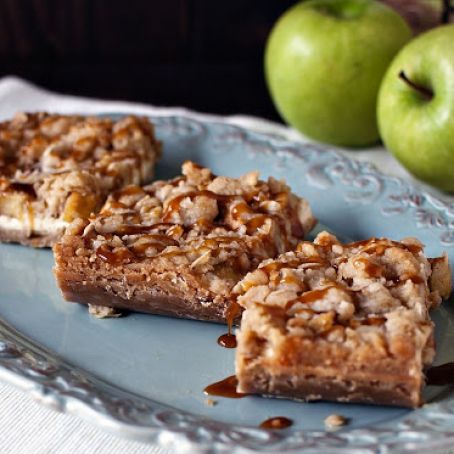 Caramel Apple Cheesecake Cookie Bars