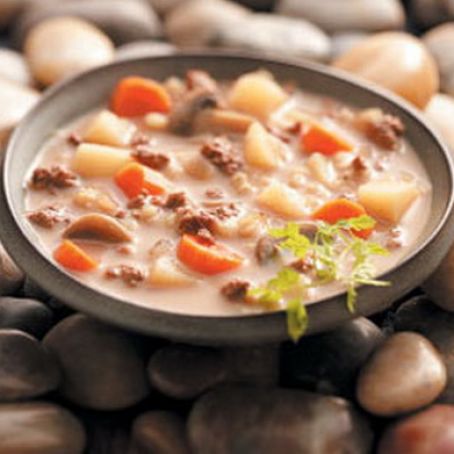 Easy Beef Barley Soup