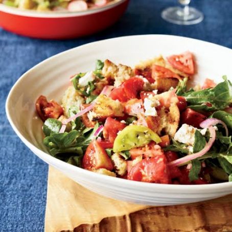 Grilled Bread and Marinated Tomato Salad
