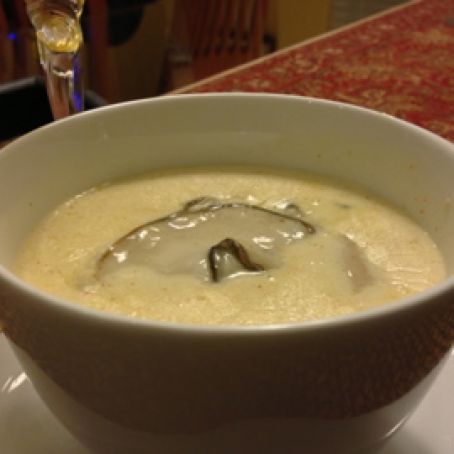 Roasted Shrimp and Brie Champagne Soup