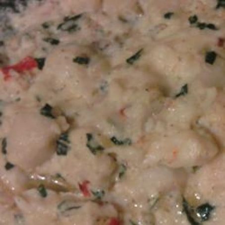 Sea Bass Fillets with Crawfish and Crab Sauce