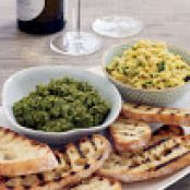 Broccoli Rabe Pesto Bruschetta