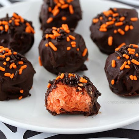 Halloween Cheesecake Truffles