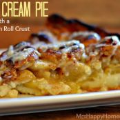Apple Cream Pie with Cinnamon Roll Crust