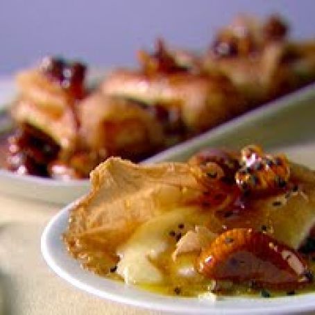 Crispy Smoked Mozzarella with Honey and Figs