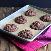 Dark Chocolate Double Coconut Cookies