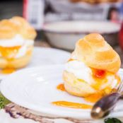 PEACH CREAM PUFFS