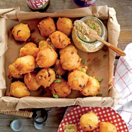 Crispy Andouille Hush Puppies