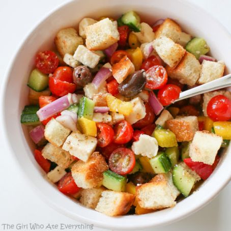 Greek Panzanella Salad