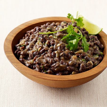 CHIPOTLE BLACK BEANS WITH ORANGE AND LIME