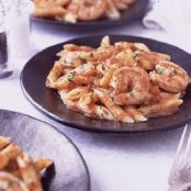 Penne with Shrimp and Spicy Tomato Sauce