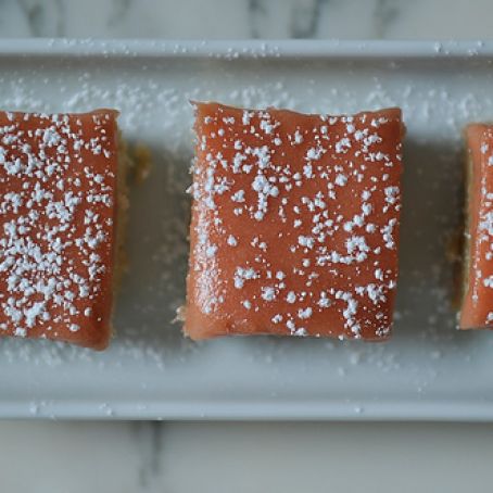 Rhubarb Curd Shortbread