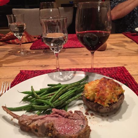 Parmesan Risotto Stuffed Portobellos