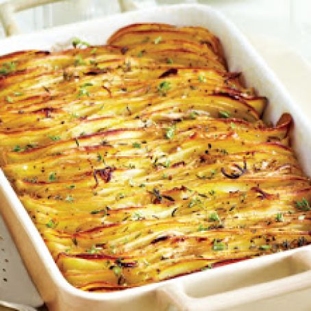 Roasted Accordian Potatoes