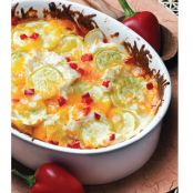 Low Carb Cheesy Yellow Squash Casserole