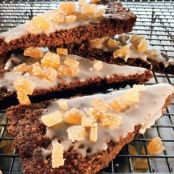 Shortbread with Crystallized Ginger & Coffee-Spice