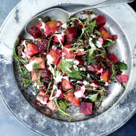 Marinated Beets with Potatoes and Horseradish