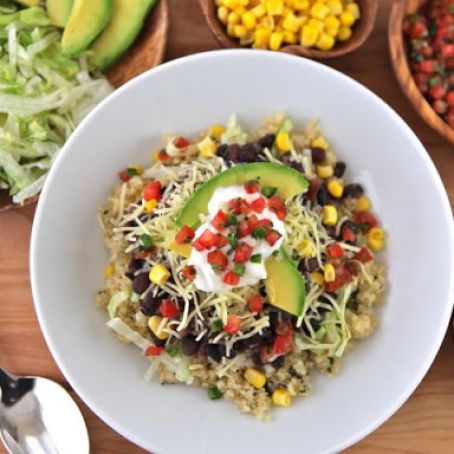 Quinoa Black Bean Burrito Bowls